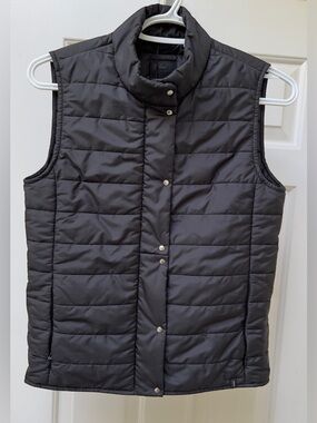 Lacoste Black Puffer Vest Size 32